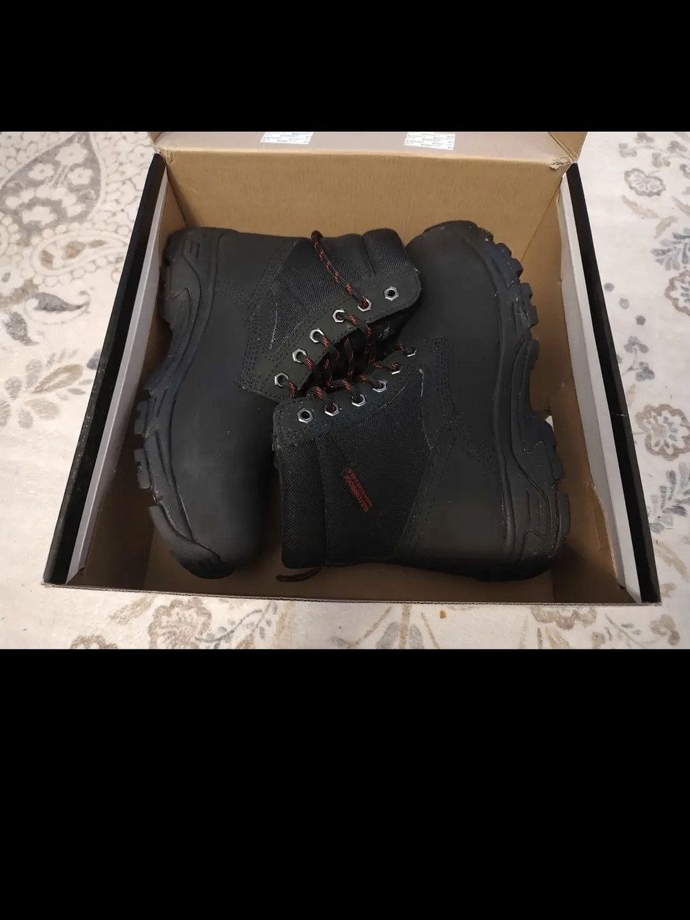 Men's Black Work Boots - Rugged Ankle Support